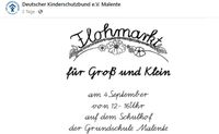 Flohmarkt Kinderschutzbund - Schulhof Grundschule Malente
